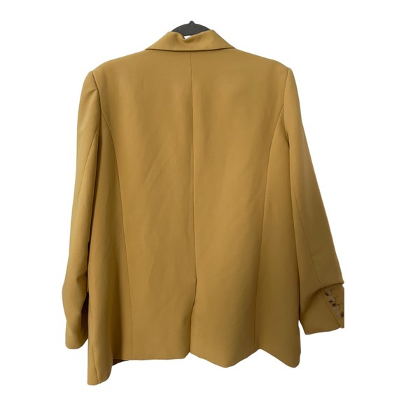 Dissh Rowan Boyfriend Blazer Jacket Notch Lapel SingleBreasted Tan/yellow Size10 - Picture 3 of 13